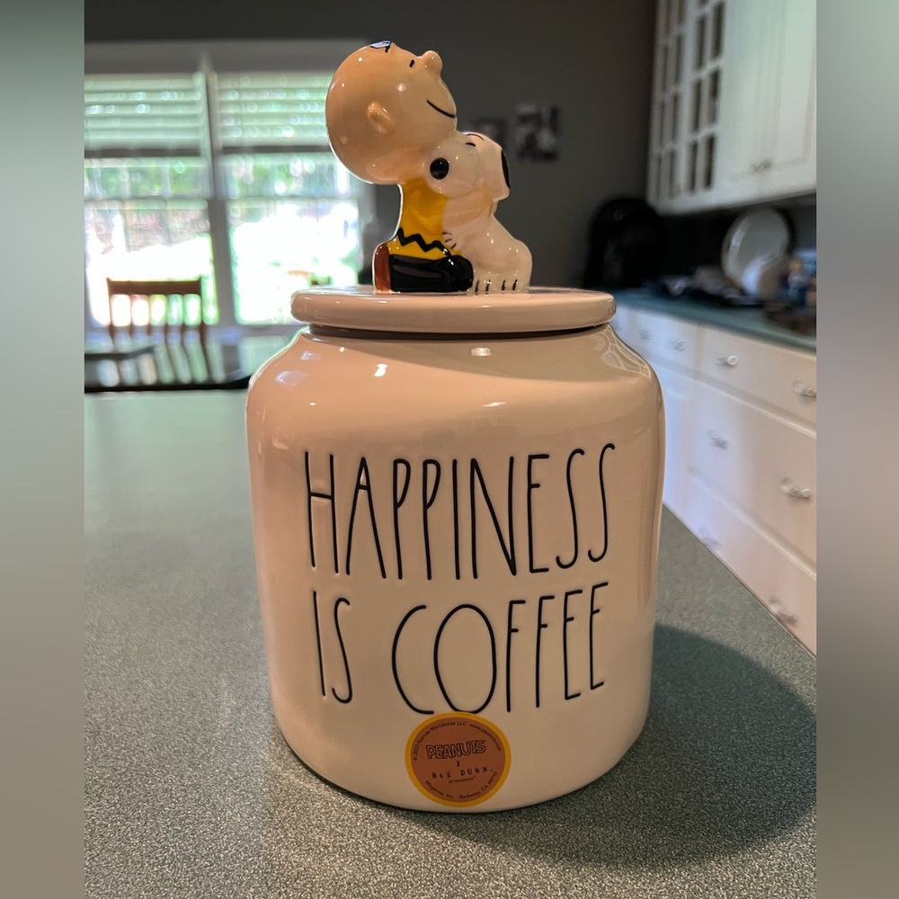 Rae Dunn Peanuts (Snoopy & Charlie Brown) coffee container